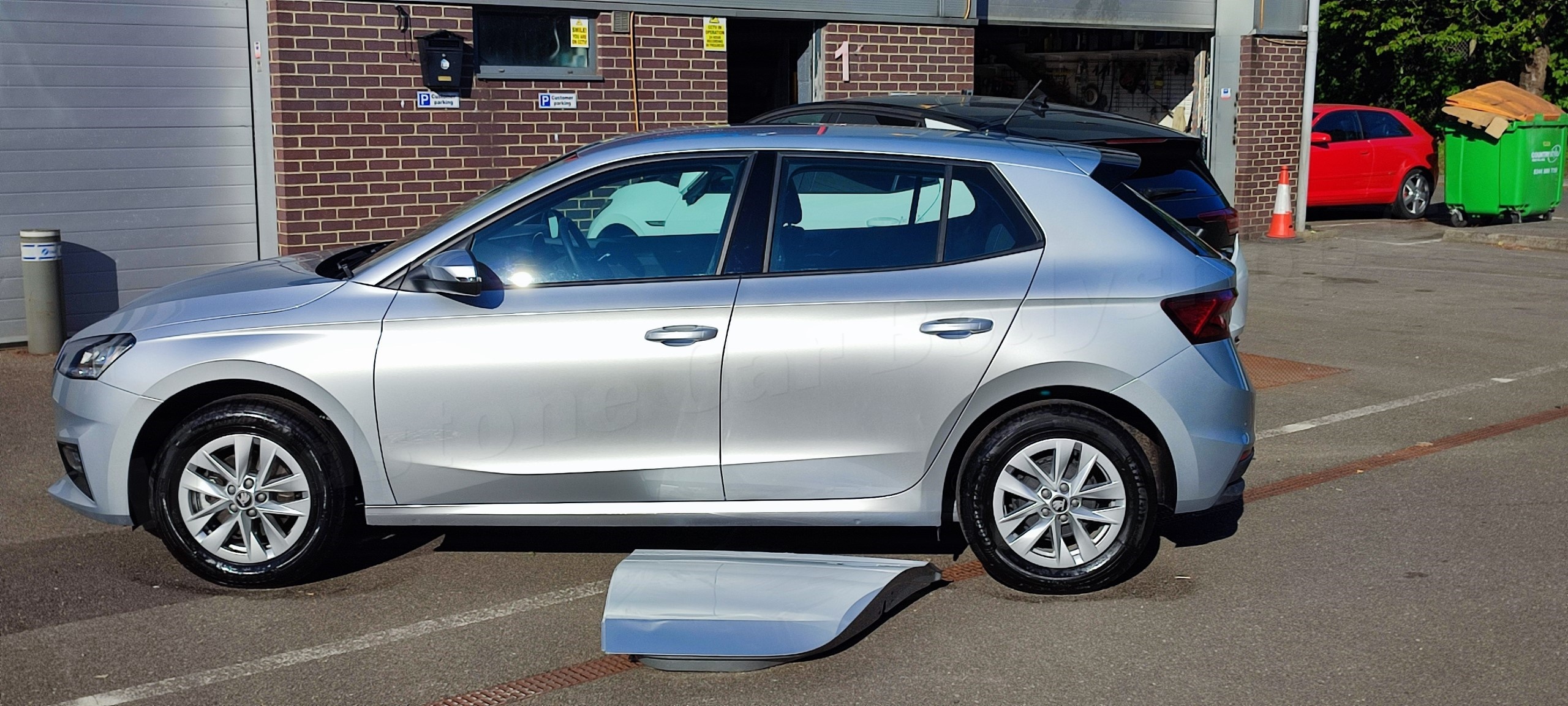 SKODA FABIA ACCIDENT DAMAGE REPAIRS MAIDSTONE CAR BODYSHOP wm