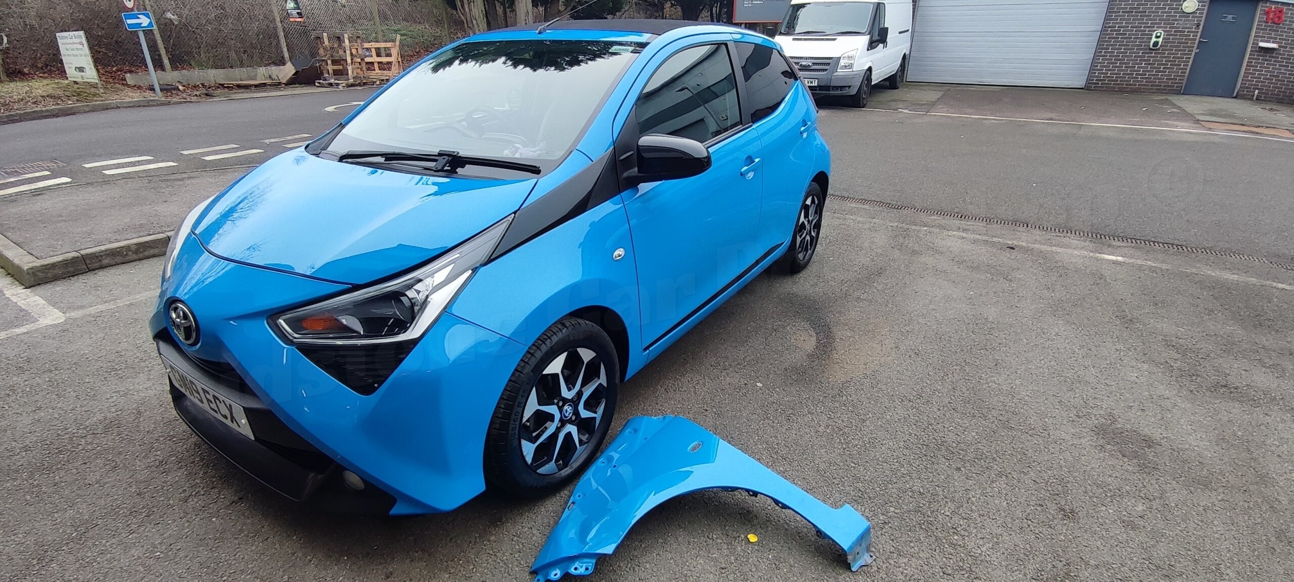 TOYOTA AYGO ACCIDENT DAMAGE REPAIRS MAIDSTONE CAR BODYSHOP wm