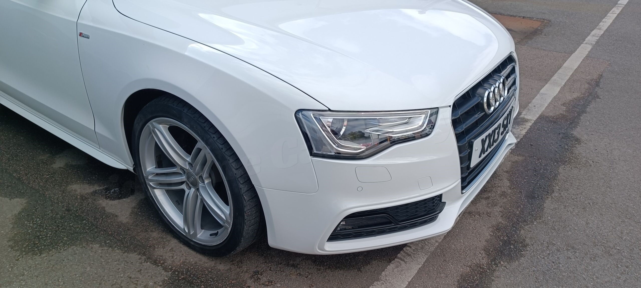 AUDI A5 ACCIDENT DAMAGE REPAIRED BY MAIDSTONE CAR BODYSHOP wm